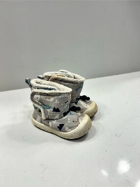 Jan & Jul Toasty-Dry Booties Gray & Blue US 6